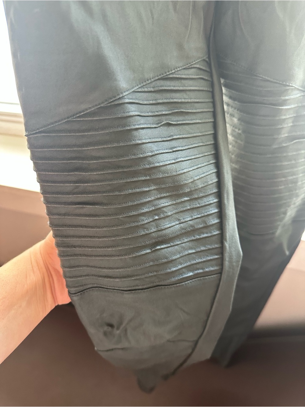 Oobaswank olive  Ribbed Moto-Style Pants